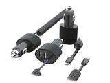 Încărcător auto Maclean, spirală Lightning, 2xUSB, 5.2A, 1.8m, MCE76