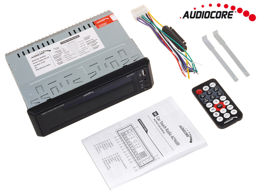 Ecran tactil APT-X autoradio Ecran tactil WMA / MP3 Aux-In + SD + USB Audiocore AC9600