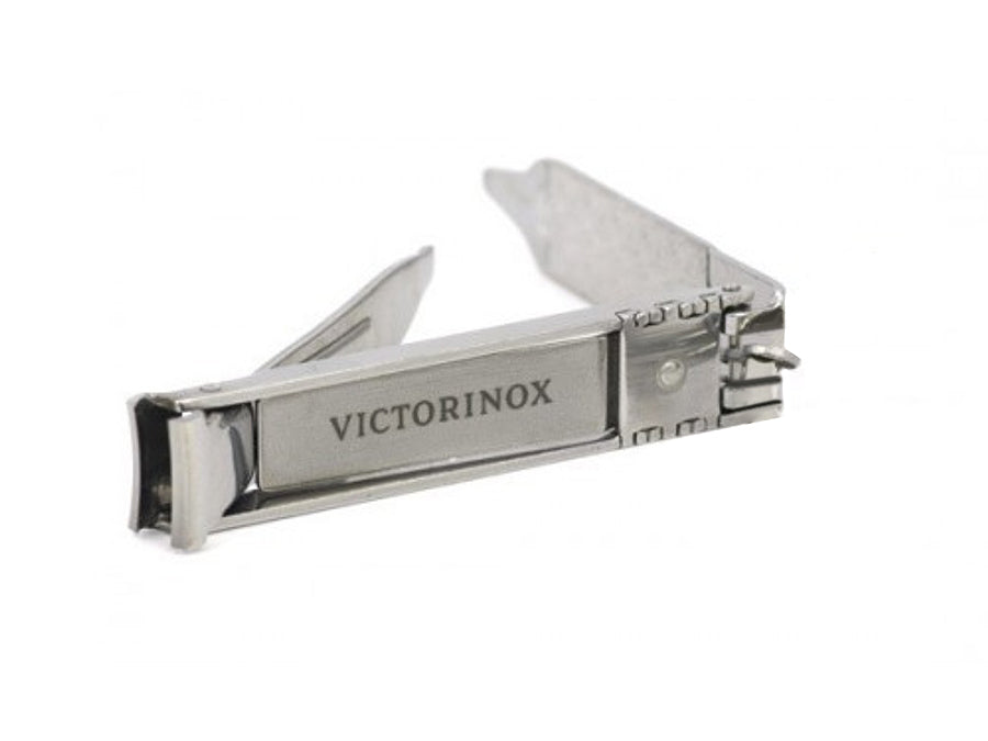 Victorinox 8.2055.CB Foarfecă de unghii pliabilă cu fișier, șurubelniță plată de 3 mm, din oțel inoxidabil