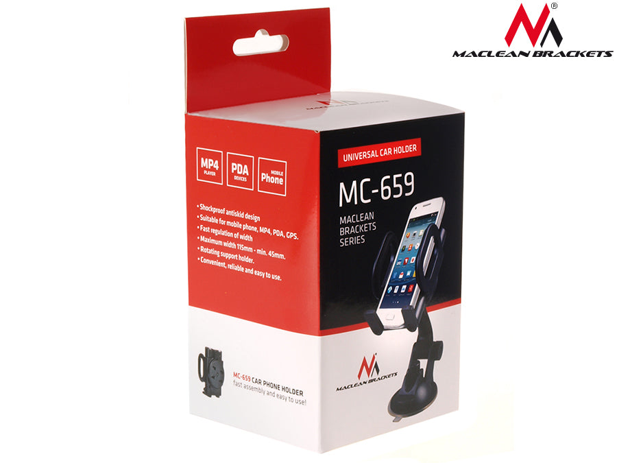 Suporturi Maclean Seria MC-659 Suport auto universal negru