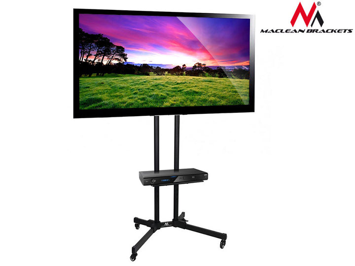 Stand, cărucior profesional pentru televizor Maclean MC-661, max. VESA 600x400, max. 55 kg,