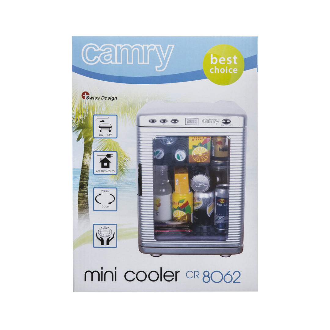 Vitrina mini frigider cu interior iluminat 20L Camry CR8062