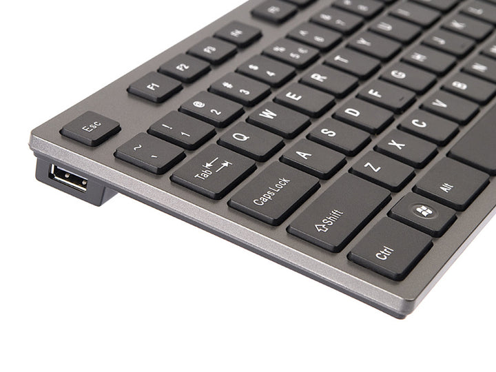 Tastatură KV-300H Slim Hub USB cu fir ultra-subțire A4-Tech