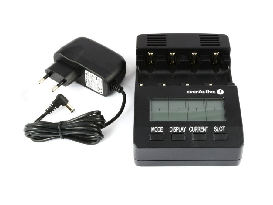 Încărcător de baterii AAA R03, AA R6, Ni-MH / Ni-CD EverActive NC-3000