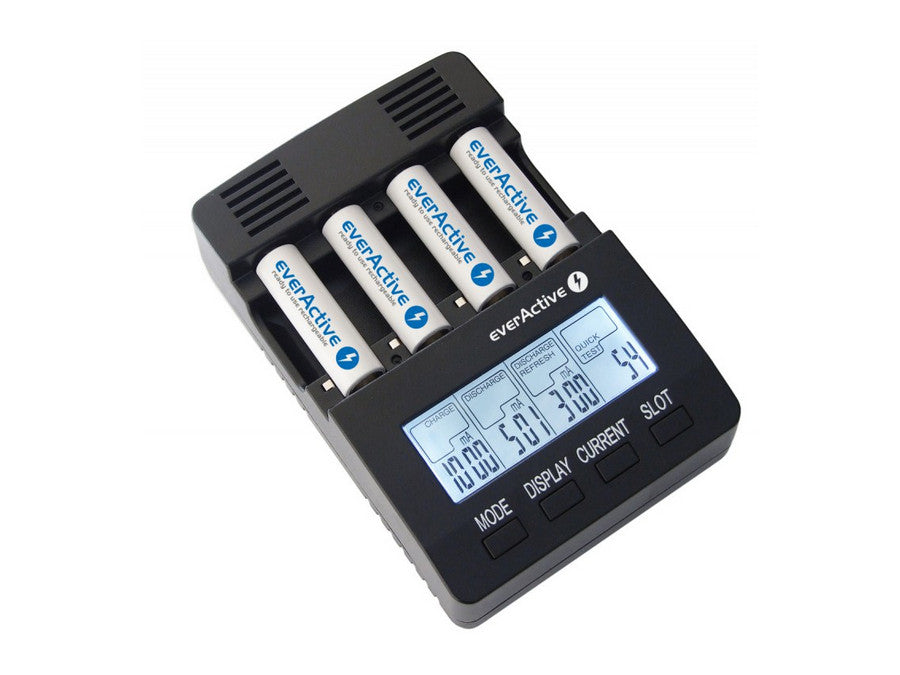 Încărcător de baterii AAA R03, AA R6, Ni-MH / Ni-CD EverActive NC-3000