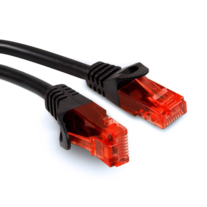 Cablu de rețea Patch Cord UTP Cat.6e 24AWG, 2 x RJ45 Tată 15m negru Maclean MCTV-739