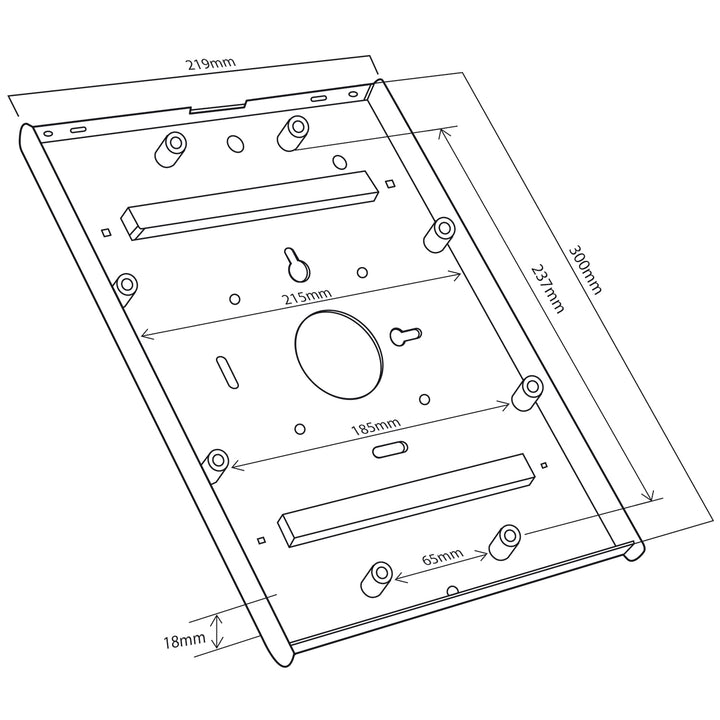 Suport antifurt tableta MC-677, Maclean, potrivit pentru iPad 2/3/4/Air/Air2