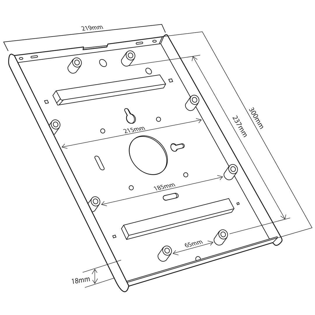 Suport pentru tablete antifurt Maclean MC-678 pentru iPad 1/2/3/4 / Air / Air2 și 9,7 ”-10,1” Galaxy