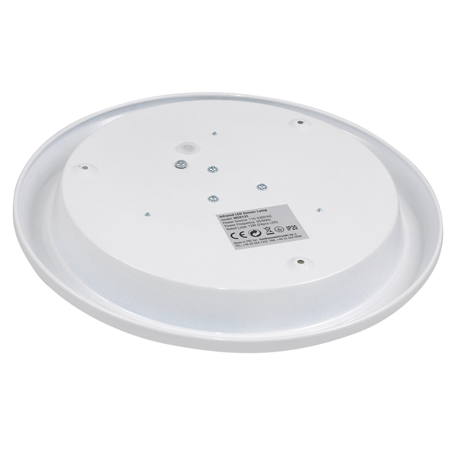 Maclean senzor de mișcare LED plafond, senzor PIR, rază de acțiune 6m, 12W, alb neutru (4000K), MCE131