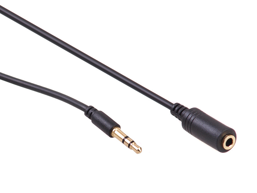 Cablu prelungitor jack 3.5mm stereo 2m negru Maclean MCTV-819