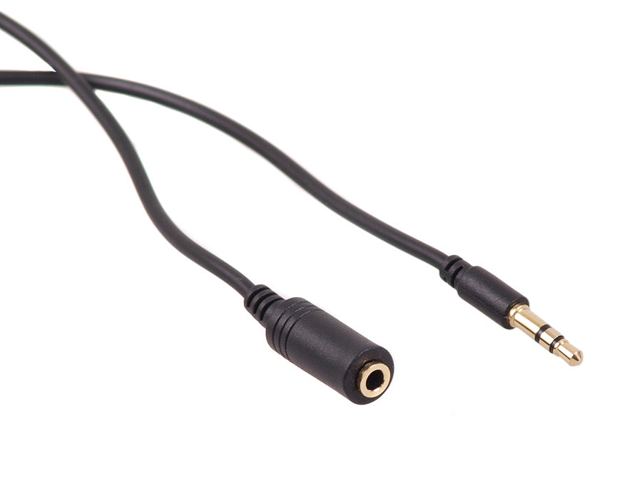 Cablu prelungitor jack 3.5mm stereo 2m negru Maclean MCTV-819