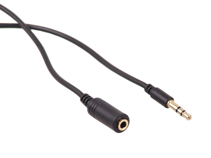 Cablu prelungitor jack 3.5mm stereo 2m negru Maclean MCTV-819