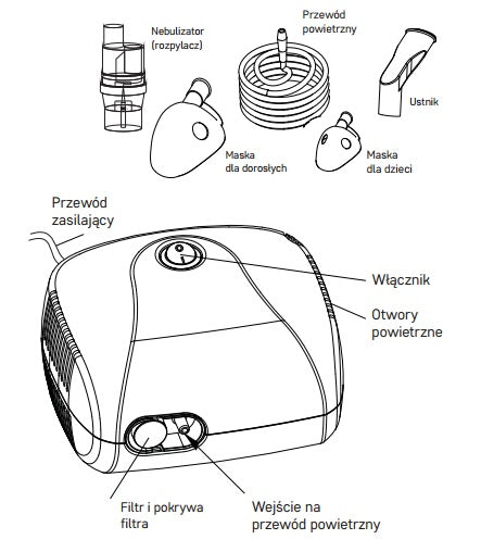 Piston inhalator pentru nebulizator nano diagnostic De înaltă calitate
