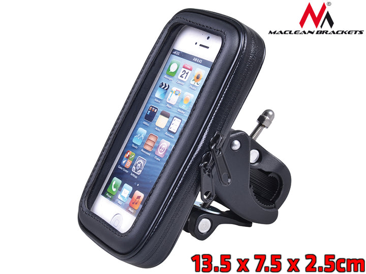 Maclean MC-688M Suport universal pentru biciclete impermeabil pentru smartphone, dimensiune M.