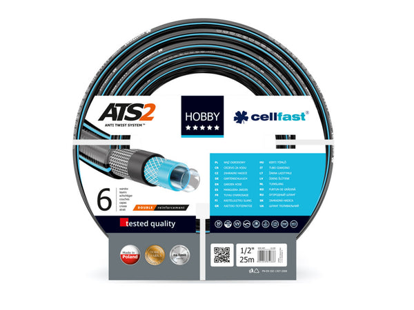 Furtun de grădină Cellfast Hobby cu 6 straturi ATS2 1/2" 25m