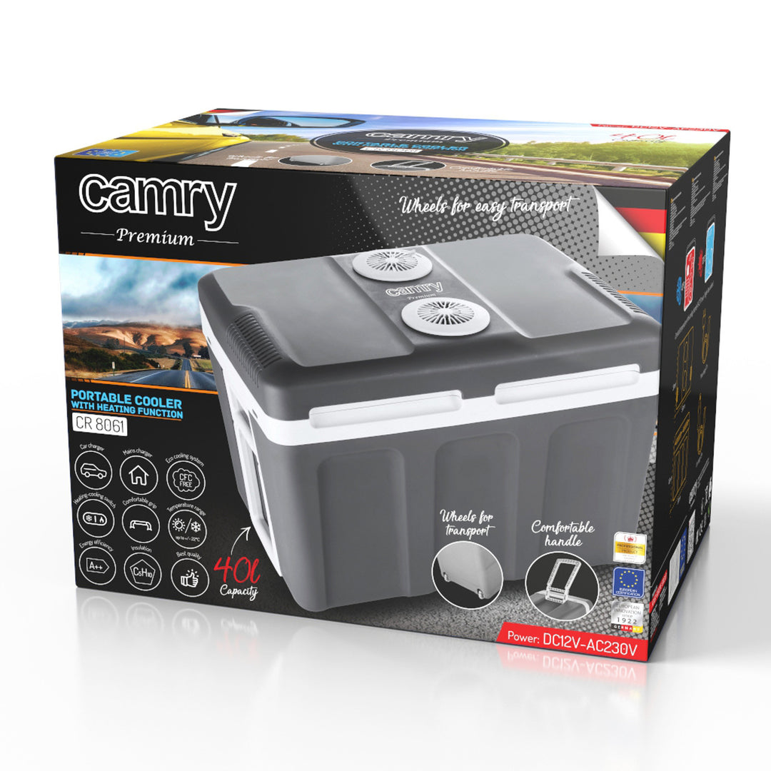 Frigider turistic Camry, încălzire și răcire, capacitate 40 l, CR 8061
