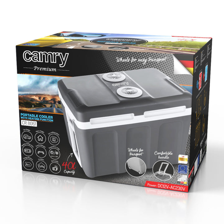 Frigider turistic Camry, încălzire și răcire, capacitate 40 l, CR 8061