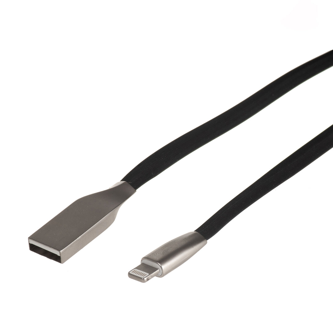 Cablu USB AM pentru Iphone 8PIN Flat 1m negru MCTV-832B