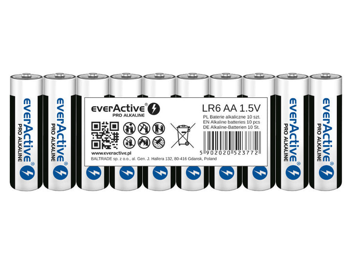 Set 10 baterii alcaline Active Pro LR6 / AA