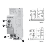 GreenBlue Controler automat pentru scări montat pe șină DIN, reglabil între 30s-10m, max 2300 W, GB114