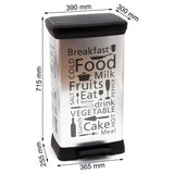 Coș de gunoi pentru bucătărie Curver, design argintiu, 50 L
