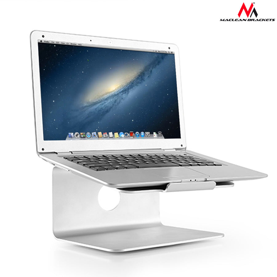 Suport pentru laptop Maclean, aluminiu, argintiu, MC-730