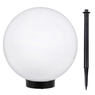 Lampa solară GreenBlue, de grădină, de tip sferic, 25x25x58 cm, LED alb, GB166