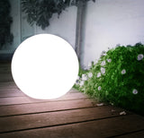 Lampa solară de grădină cu picior GB168 – sferă 30x30x63 cm, LED alb