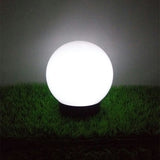 Lampa solară de grădină cu picior GB168 – sferă 30x30x63 cm, LED alb