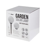 Lampa solară de grădină cu picior GB168 – sferă 30x30x63 cm, LED alb