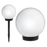 Lampa solară de grădină cu picior GB168 – sferă 30x30x63 cm, LED alb