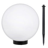 Lampa solară de grădină cu picior GB168 – sferă 30x30x63 cm, LED alb