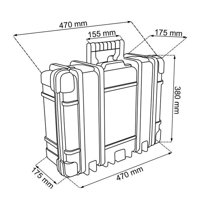 Caseta de instrumente Keter Box mâner negru pentru compartimente