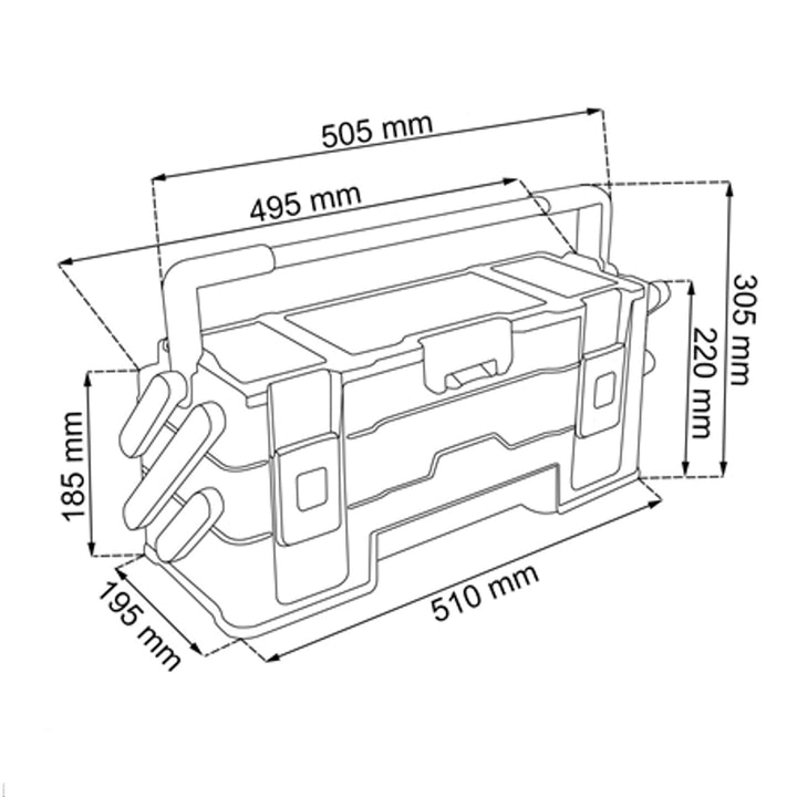 Keter Canti Trio Organizer 3-Layer Cantilever Toolbox