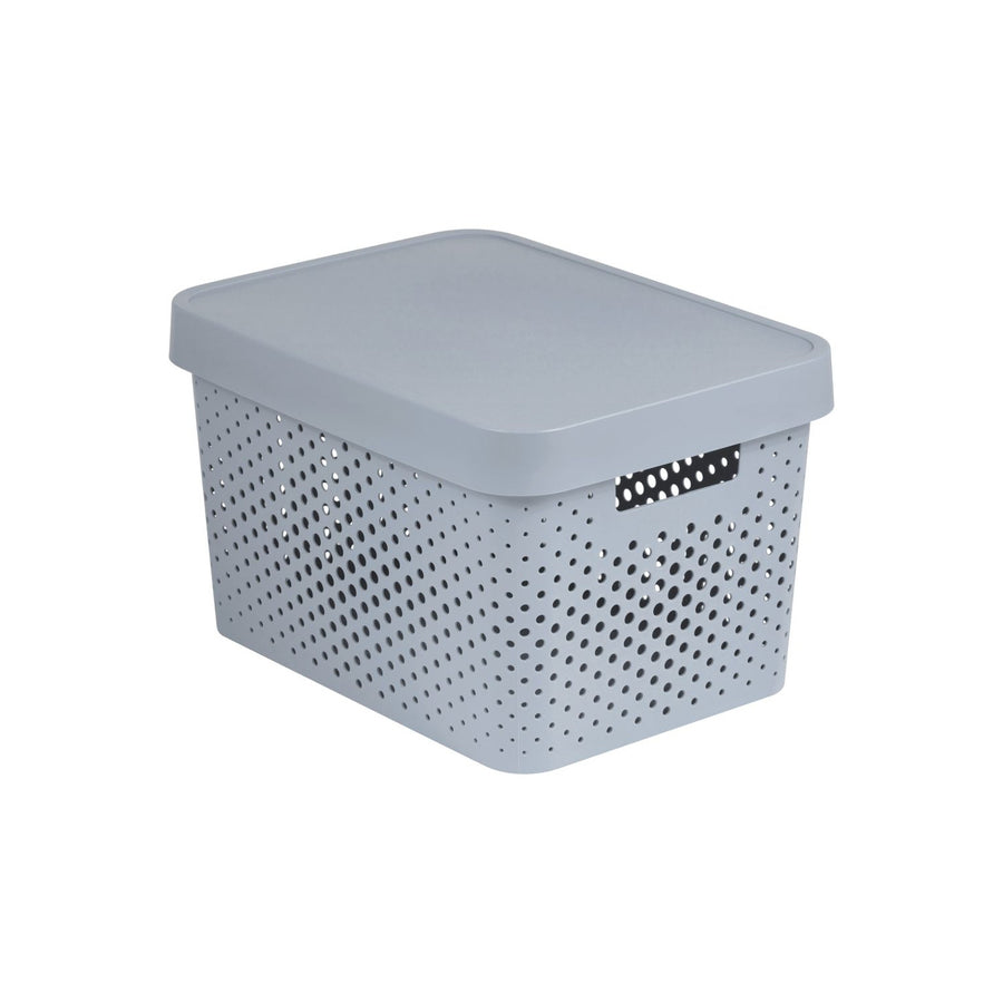 Recipient curver, multifuncțional, cu capac, gri, 17l, Infinity