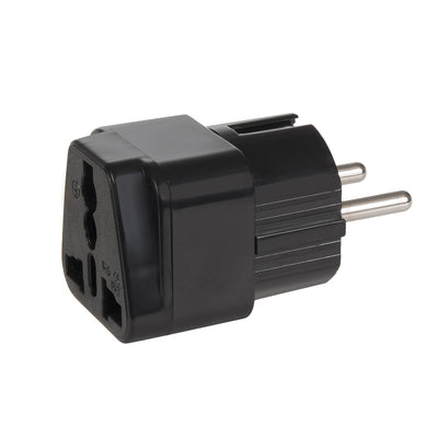 Adaptor universal de priză de la Marea Britanie la UE negru Maclean MCE155