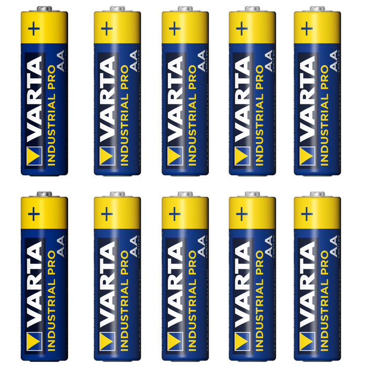 Set 10 baterii R6 AA Alkaline, Varta Industrial Pro