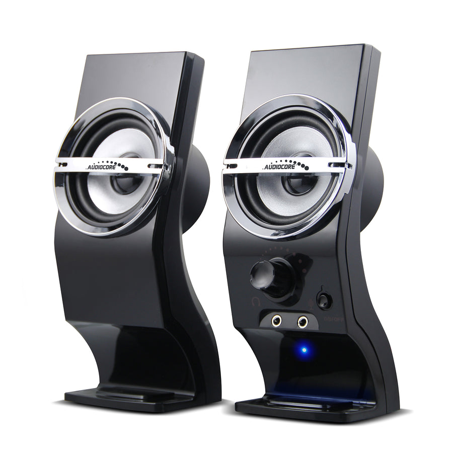 Difuzoare de calculator Audiocore de 6W, USB, negru, AC805