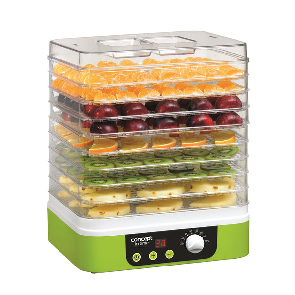 Uscător de ciuperci, fructe și ierburi Concept, 9 site, cronometru, control al temperaturii, SO-1060
