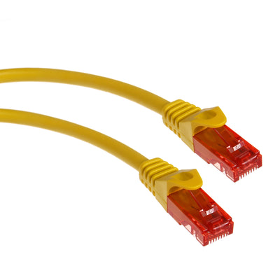 Cablu Maclean, cablu patchcord UTP, conector plug-in, Cat6, 2 m, galben, MCTV-302 Y
