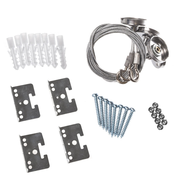 Set montaj lampa LED, 32 bucati, LED4U LD159, alb-argintiu