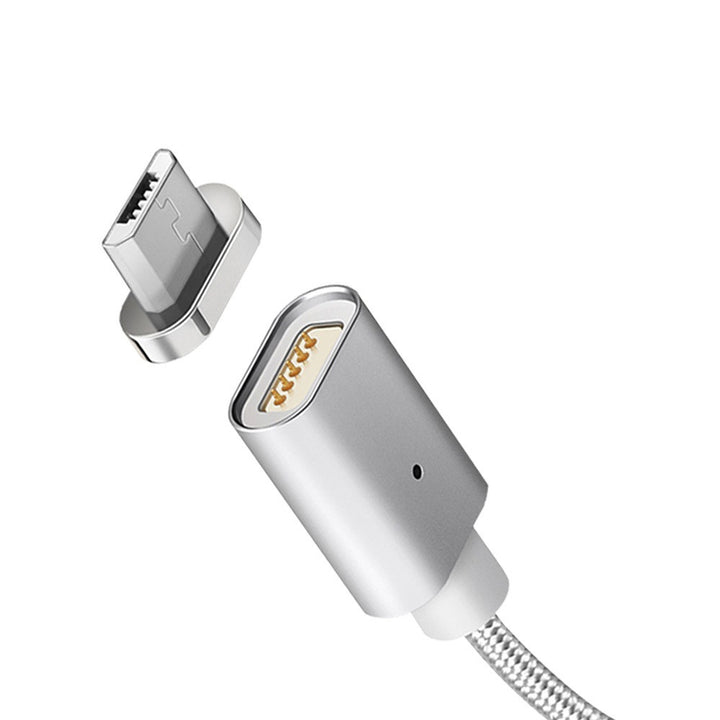 Kabel micro USB magnetyczny silver Maclean Energy MCE160 - Încărcare rapidă & Fast Charge