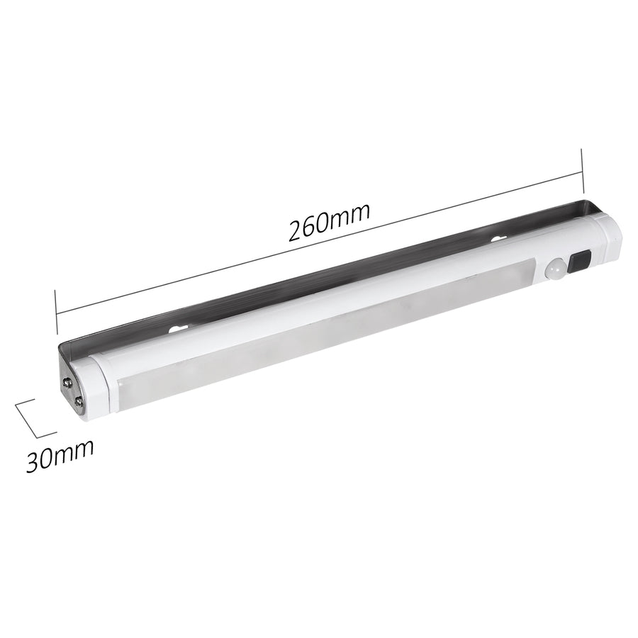 Maclean LED de bucătărie cu LED-uri, sub dulap 9 SMD, alimentat cu baterii, senzor PIR pornit/oprit, MCE166