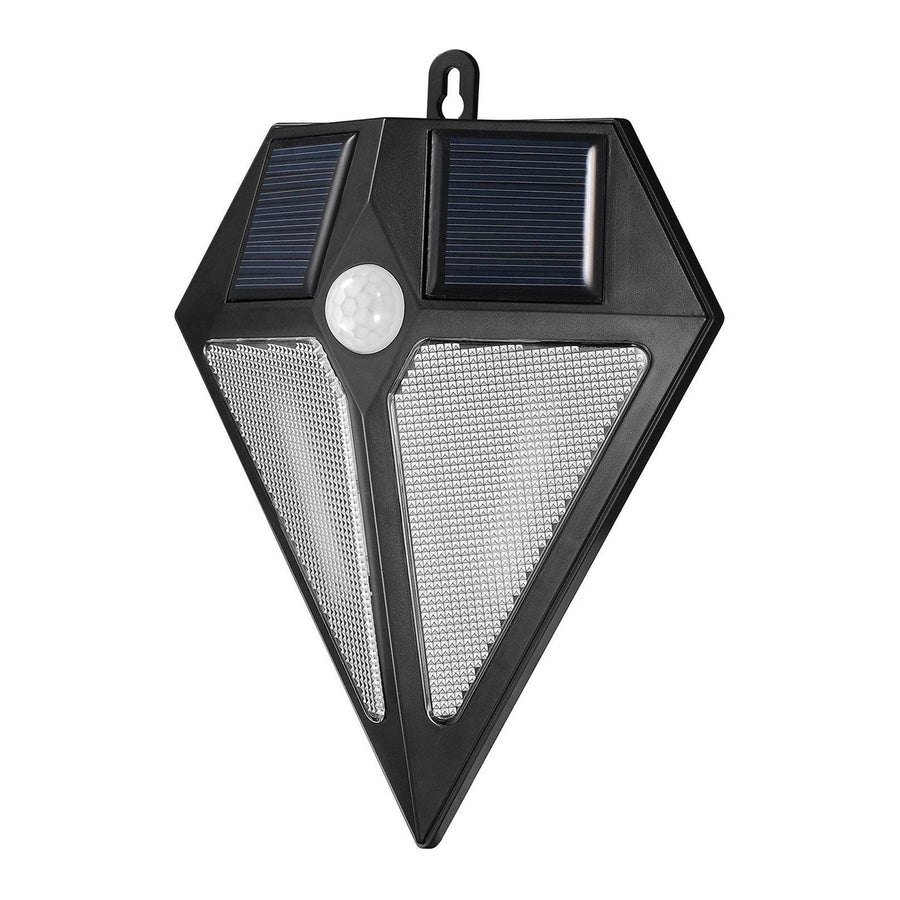 Lampă cu LED-uri Maclean, solară, montată pe perete, cu detector de mișcare, 6 LED-uri, 2x solar, MCE168