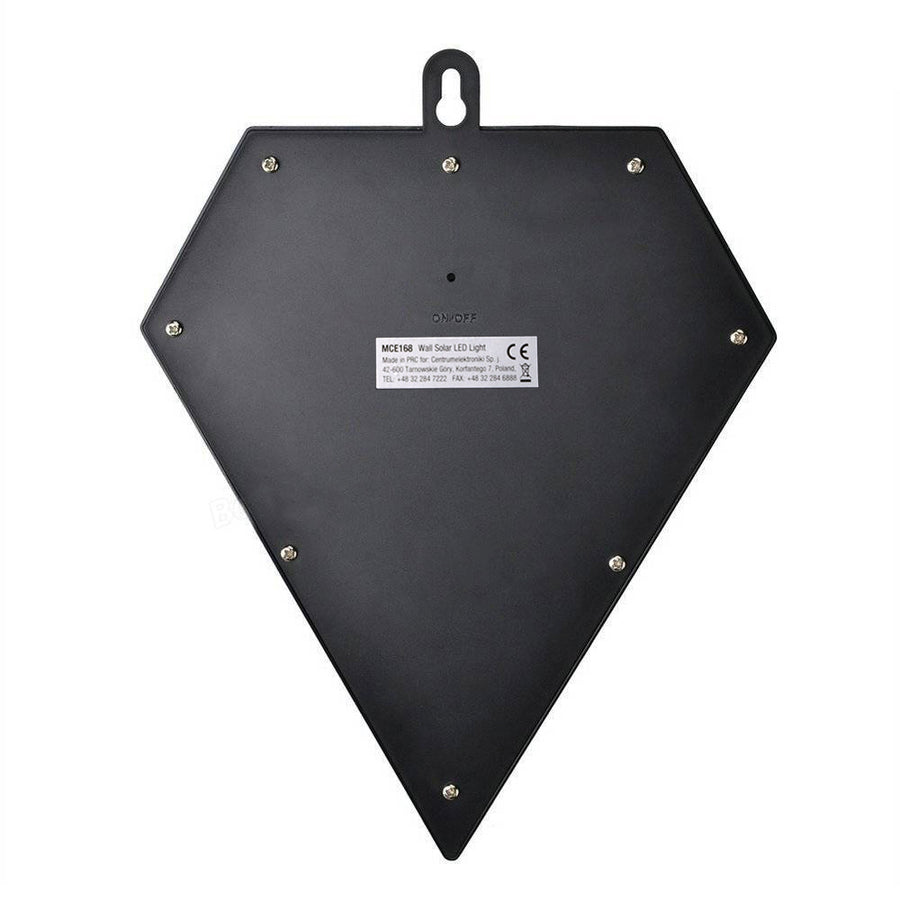 Lampă cu LED-uri Maclean, solară, montată pe perete, cu detector de mișcare, 6 LED-uri, 2x solar, MCE168