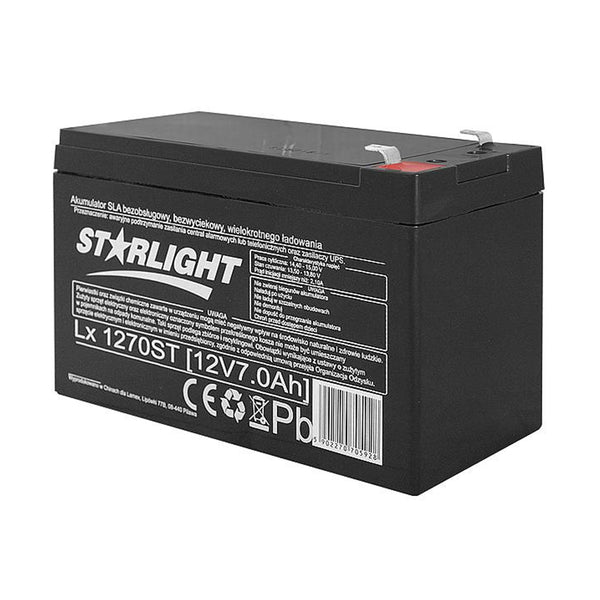 LX1270 12 V 7 Ah AGB baterie cu gel fără întreținere