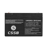Bateria de gel CSSB 6V 12Ah nu necesită întreținere și este rezistentă la apă