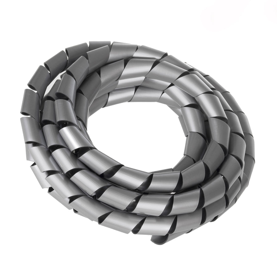 Maclean Capac de cablu, mascare, (20,4 * 22 mm), 3m, spirală argintie, MCTV-687S