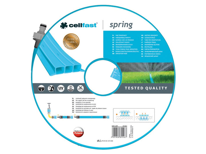 Furtun de grădină cu irigare Cellfast Spring 19-021 7.5m