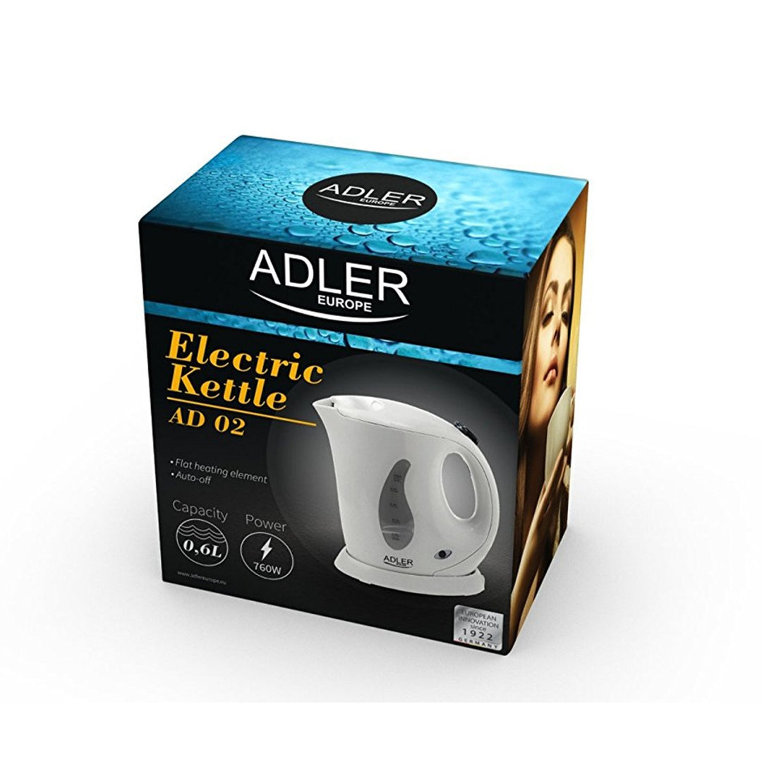 Adler AD 02 Cordless Mini Ceainic Compact Travel Portable Indicator de nivel de apă 0.6L 760W